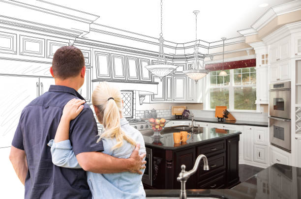 Custom kitchen cabinets installed in a Fulton home